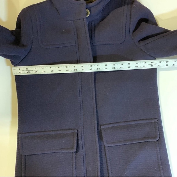 Women's Purple Hooded Coat Size 4P - Picture 4 of 5